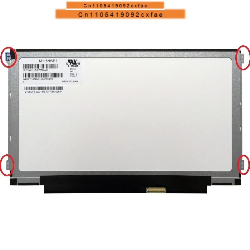CHJ Grade A+ 11.6 inch LCD For SAMSUNG 110S1K NP110S1K K02CN For Lenovo c21e S21E Laptop LED screen Replacement display 30 pins