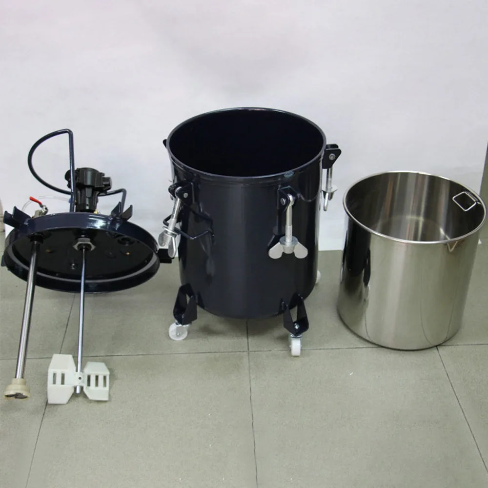 40/30L Pneumatic Mixing Pressure Tank Paint Spraying Pneumatic Release Pressure Tank Automatic Mixing Spray Paint Barrel 2025NEW