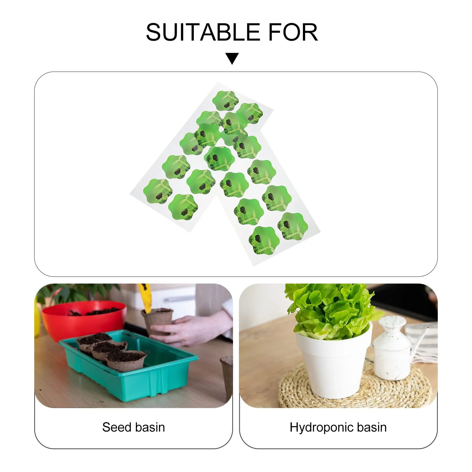 

10 Sheets Smart Hydroponic Machine Stickers PVC Plant Label Pot Labels Durable Seedling Gardening Accessories