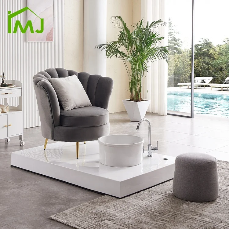 Factory Custom Salon Whirlpool Discharge Pump Foot Bath Chair Nail Spa Pedicure Chair