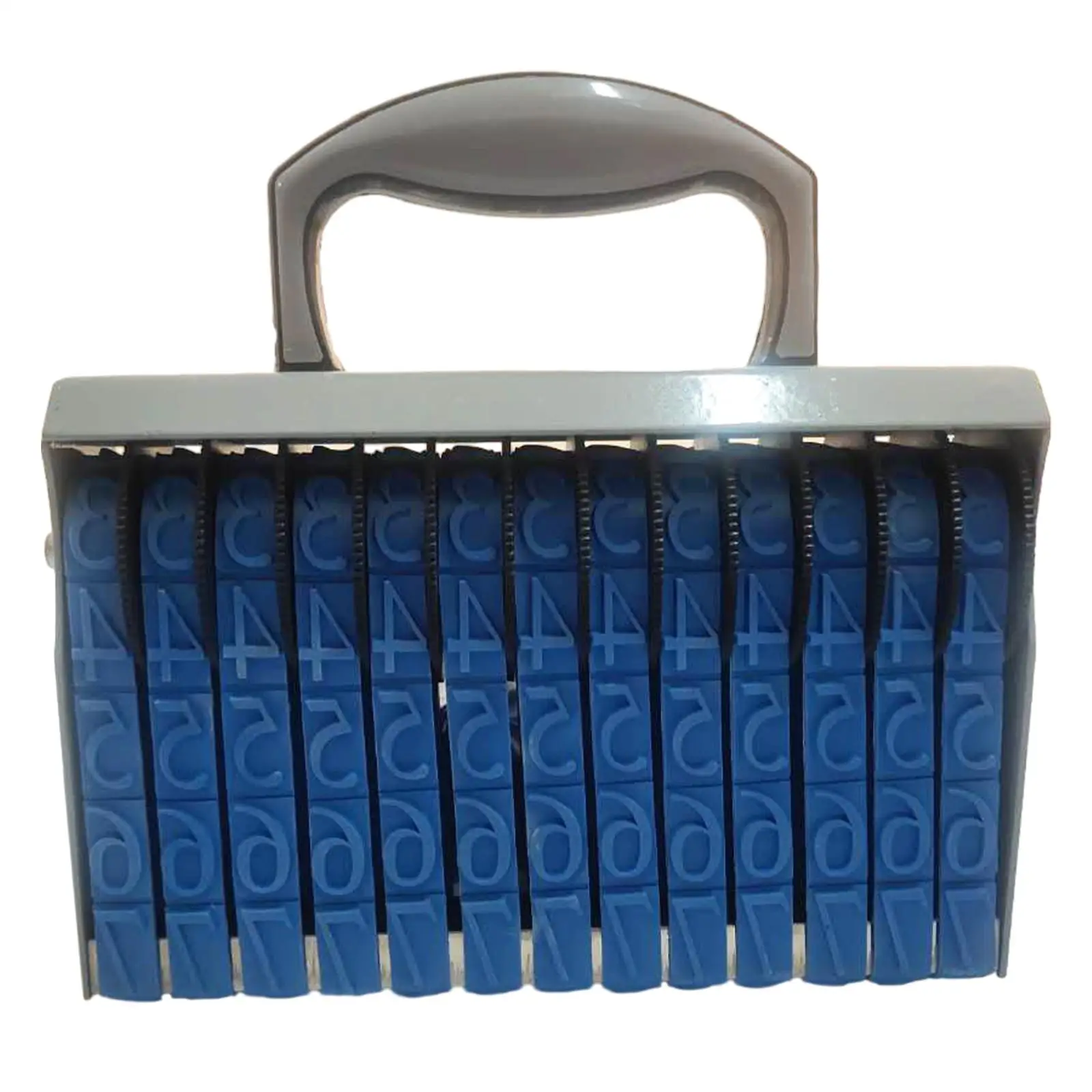 ختم رقم مطاطي مكون من 13 رقمًا، ختم ختم رقم العجلة المتدحرجة لوقت التقويم #4