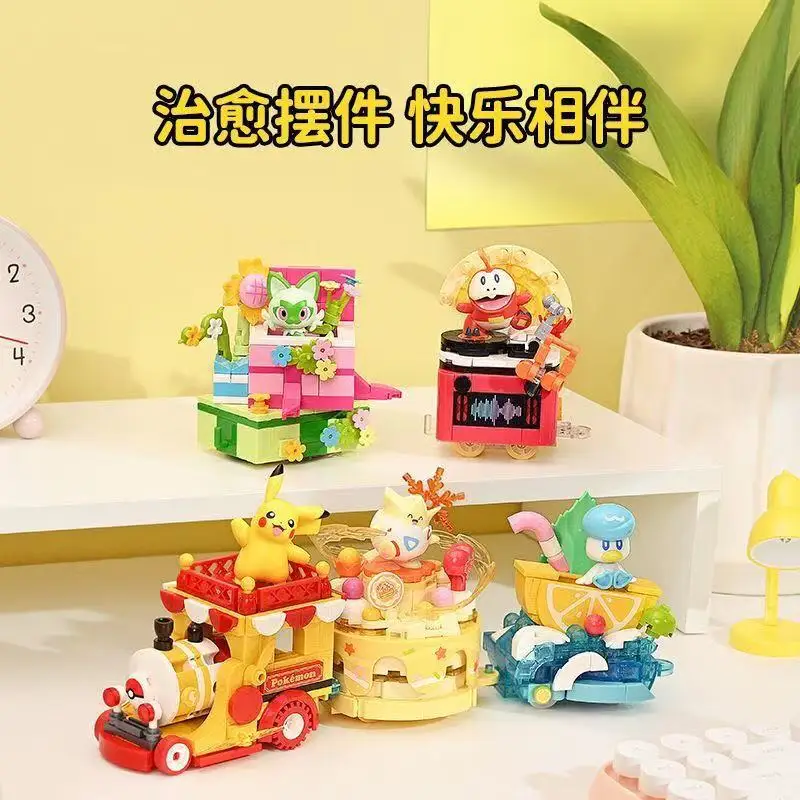 Оригинальный сборный блок Keeppley Pokemon, игрушка Пикачу Fuecoco Togepi Sprigatito Quaxly, экшн-фигурка, модель куклы, детская игрушка