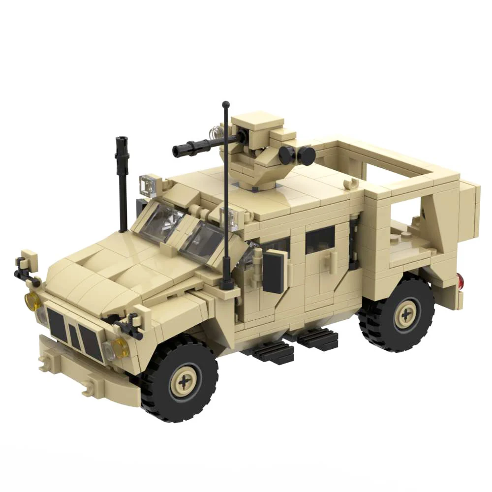 مجموعة طوب البناء من الجيش الأمريكي ، مركبة عسكرية ، ألعاب مكعبات البناء ، مجموعة التجميع ، متوافقة مع العلامات التجارية