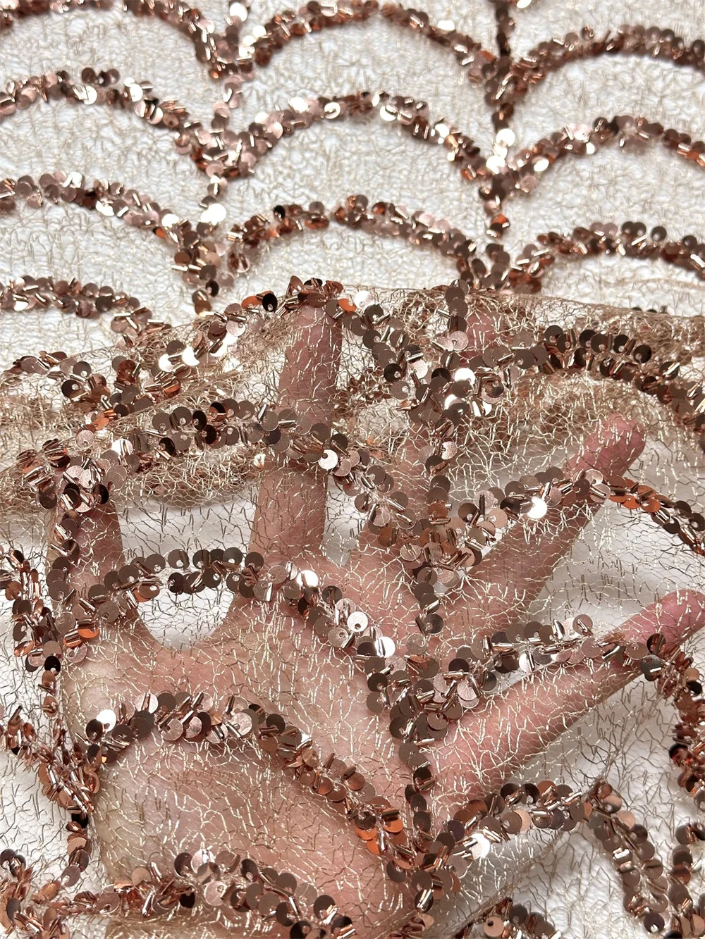 أقمشة الدانتيل المطرز بالترتر الفرنسي الأفريقي 2026 جودة عالية لطيف الدانتيل مادة العروس النيجيرية لفستان حفلات الزفاف