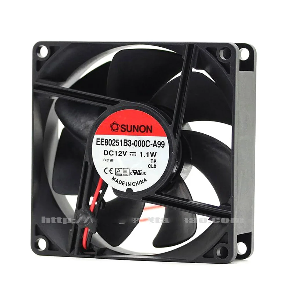 sunon EE80251B3-000C-A99 8cm 8025 12V 1.1W Dual ball bearing Silent quiet fan 80X80X25 mm mute air volume computer cooling fan