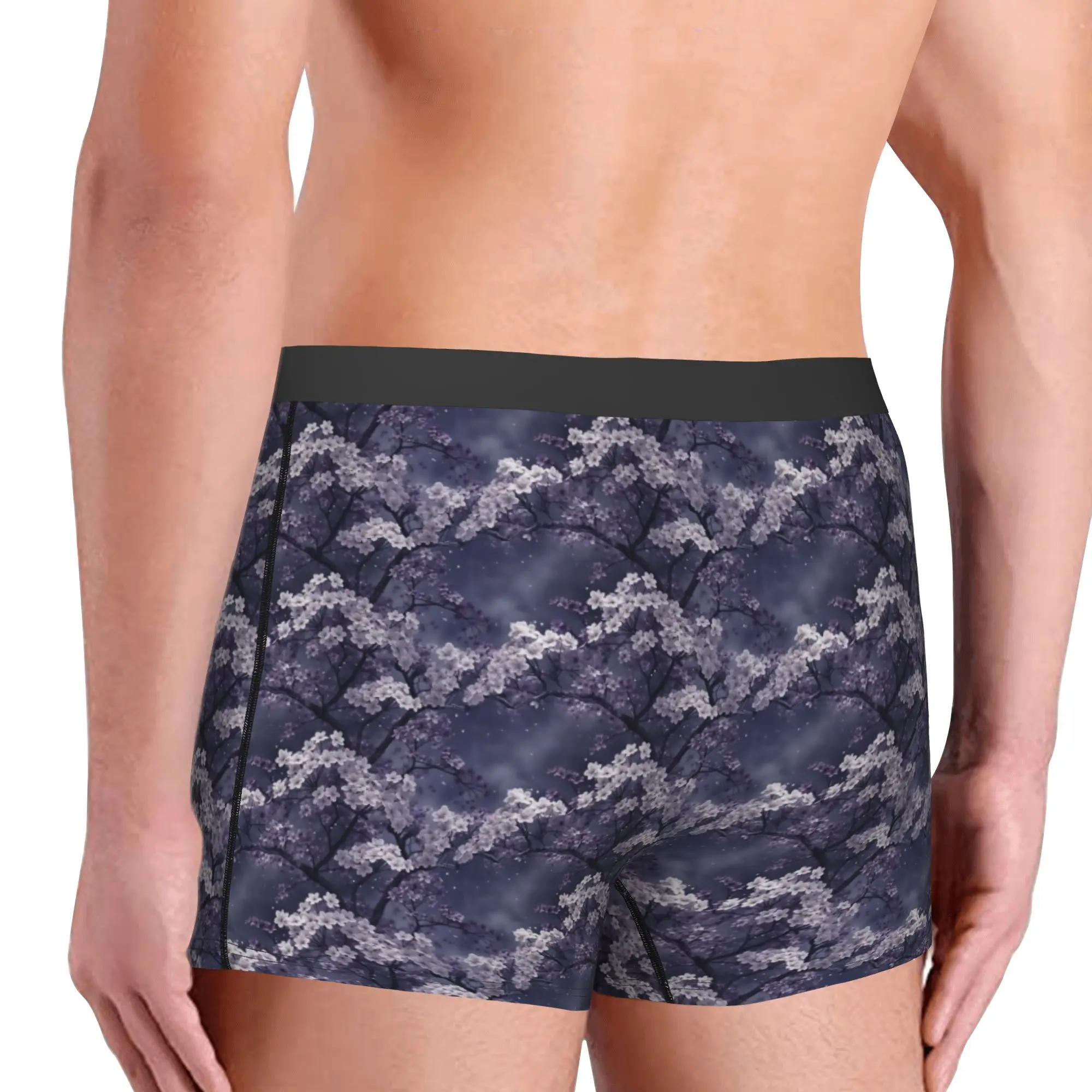 Male Funny Fashion Trend 3D Flowers Underwear Luxury High 3D Floral Boxer Briefs Breathable Shorts Panties Underpants