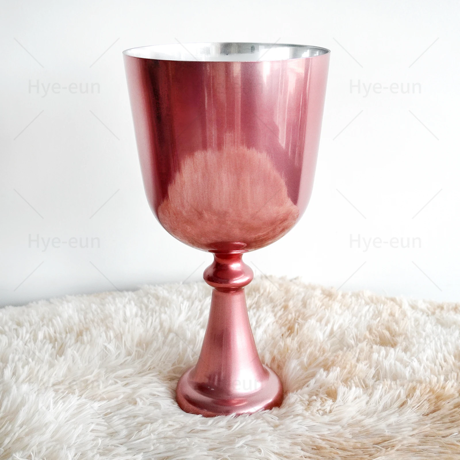 Star Linkup 6 Inches Alchemy Holy Grail Handheld Chakra Crystal Singing Bowl, Matching Suede Mallet Included, Ideal Resonance Tool for Sound Therapy, Spiritual Healing