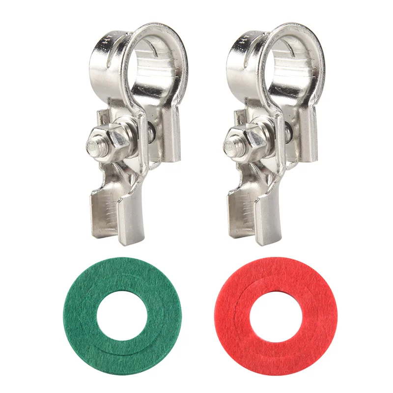 1 Pair Battery Terminals Connectors Clamps Copper Battery Terminal Kit With Battery Corrosion Terminal Protectors 17Mm