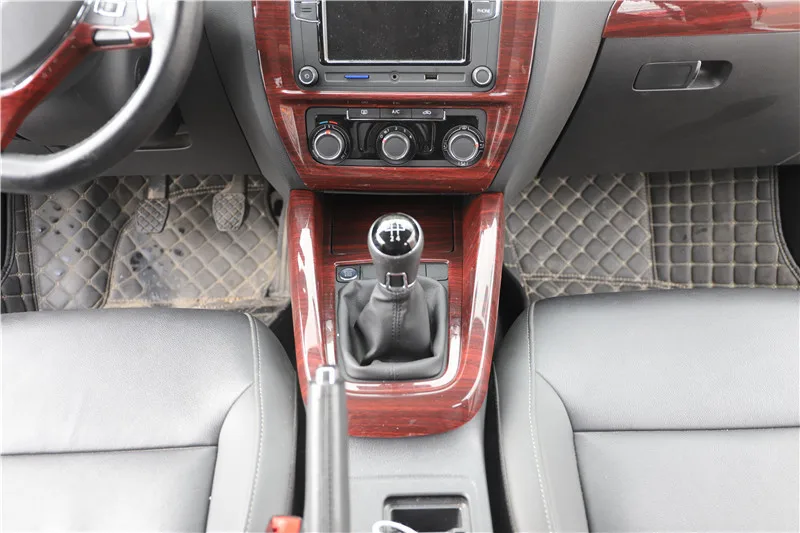 1pc Car stickers ABS carbon fiber grain gear panel decoration cover for Volkswagen vw 2015-2018 Jetta 6 MK6