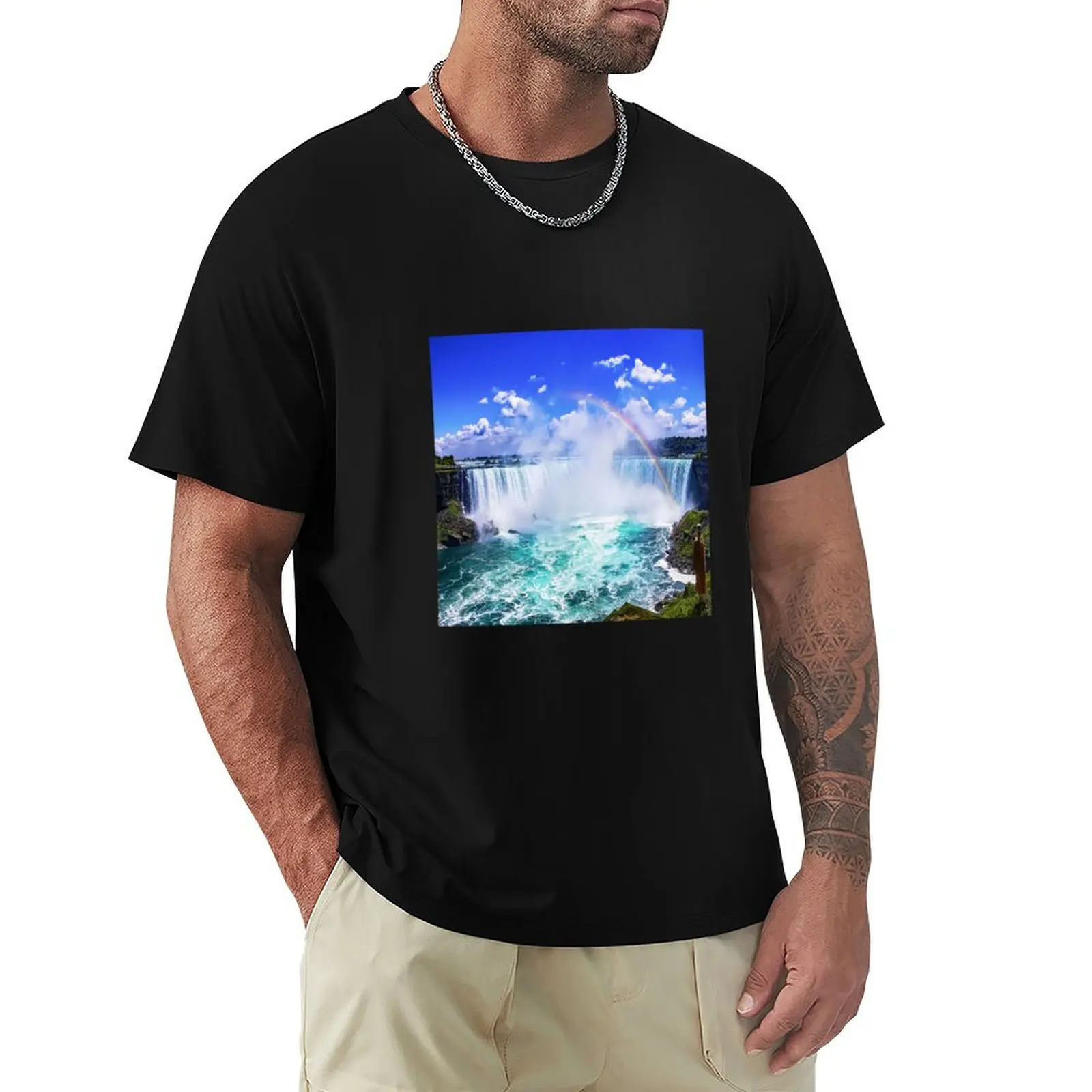 

Beautiful Niagara Falls Ontario Canada landscape T-Shirt vintage anime shirt sweat Men's t-shirt