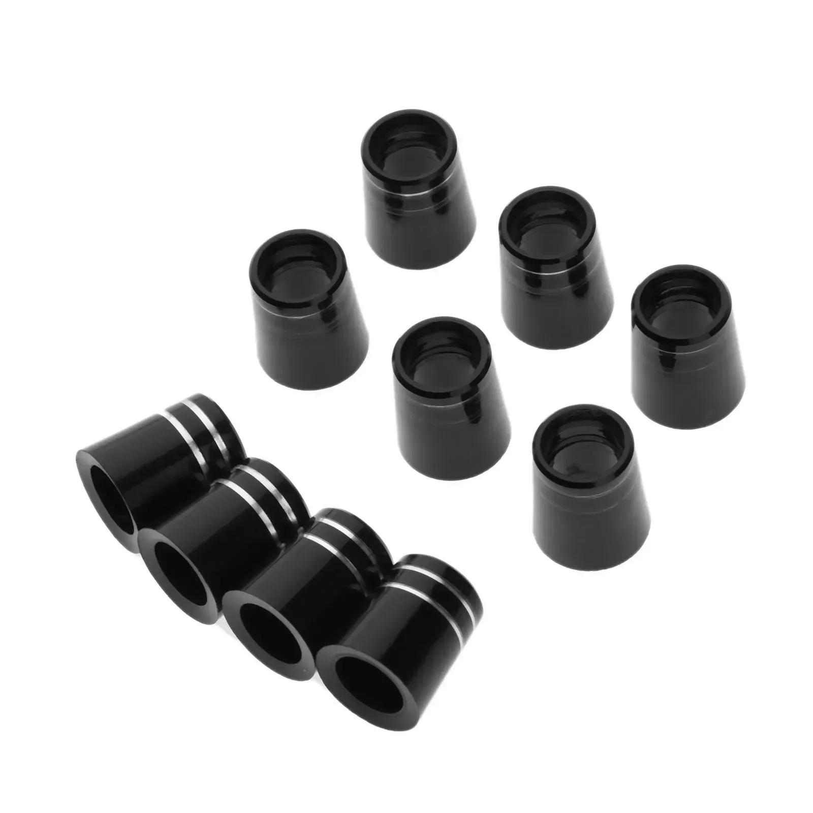 Embouts de rechange en plastique pour têtes de Club de Golf, 10 pièces, noirs, adaptés aux fers à pointe 0.350 ou 0.370, tige. 4mm/