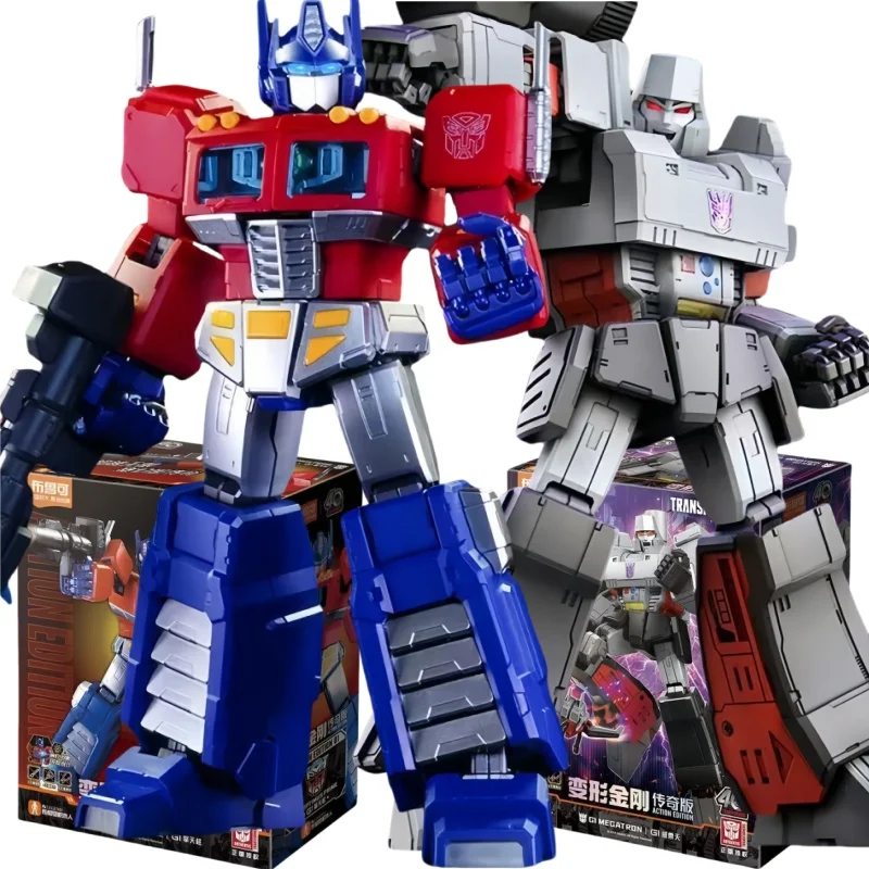 

BLOKEES 18CM Transformers G1 Optimus Prmus Primal Megatron Assembled Building Blocks Toys Action Figure Model Boy Birthday Gifts