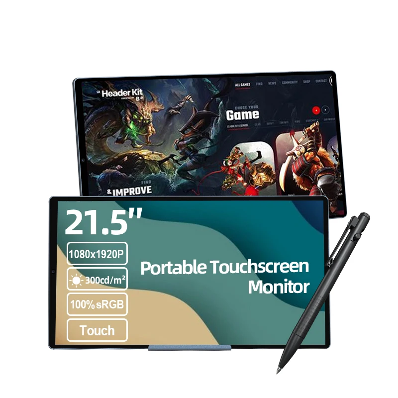 Best Price Android 12 Digital Display 21.5 Inch Interactive Drawing Tablet Multi Function Touch Screen Monitor For Traveling