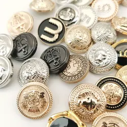 6pcs 23mm Metal Buttons For Clothing Coat Windbreaker Sewing Accessories Sewing Buttons Garment Buckle Wholesale DIY Craft