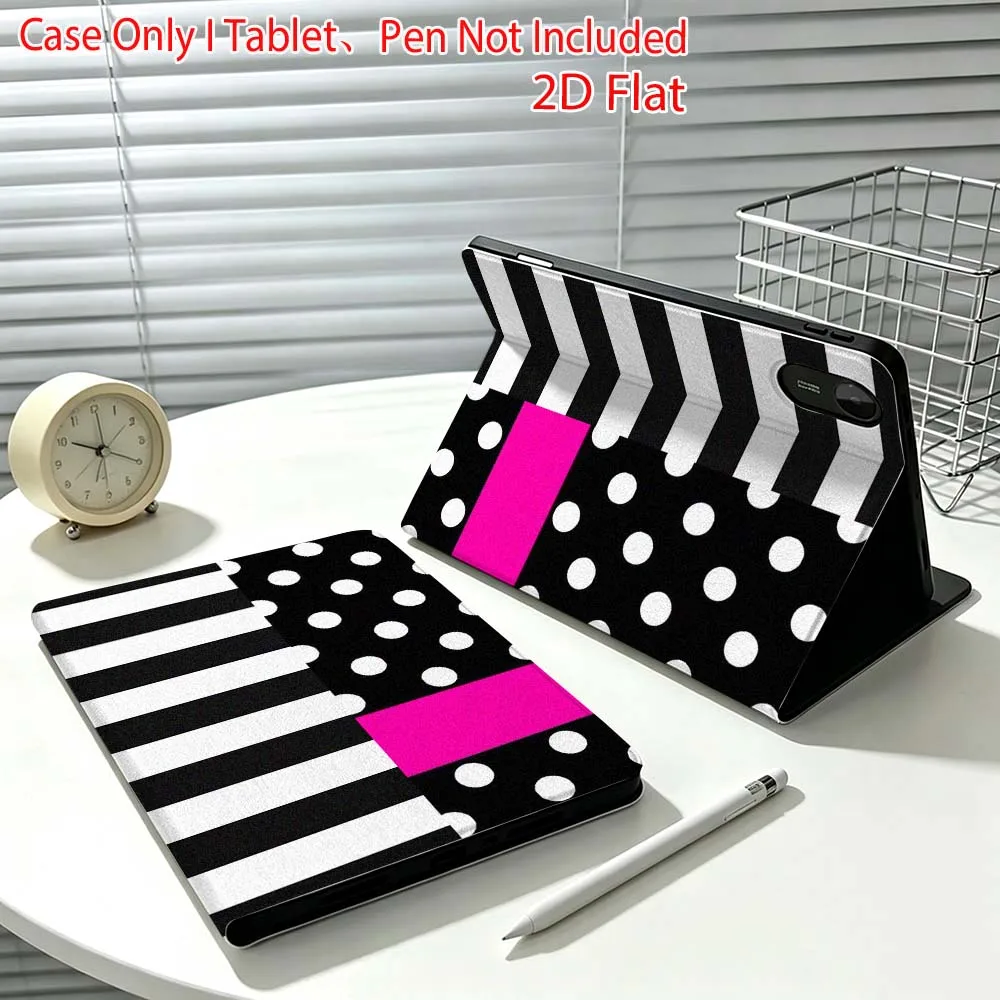 Polka dot art pattern Fashion For Xiaomi Poco Redmi Pad 8 2 4 C1 6 6S 7 7S SE 9.7 14 11 11.2 Inch Pen Tray Tablet Case