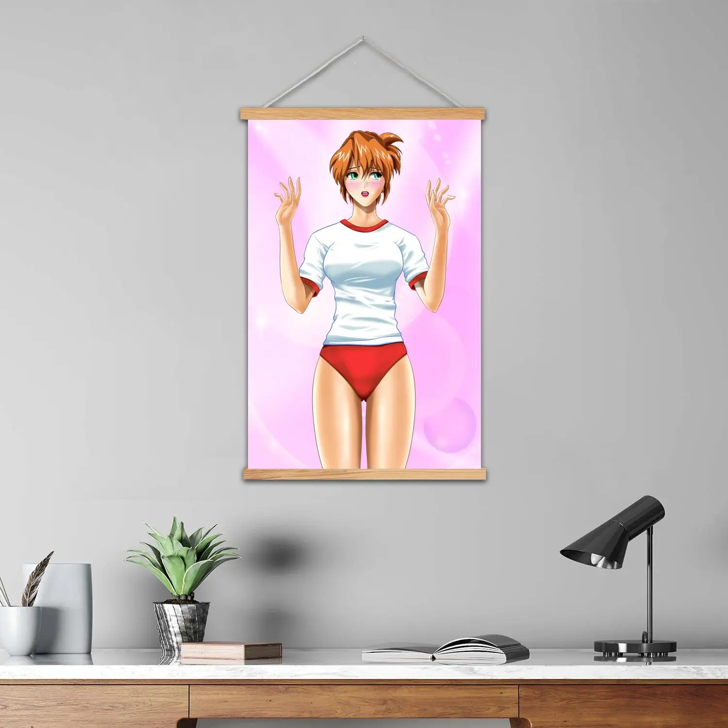 Aika مؤطرة جدار اللوحة قماش ملصق فني و جدار الفن، ديكور غرفة نوم الأسرة الحديثة، اللوحة الزخرفية