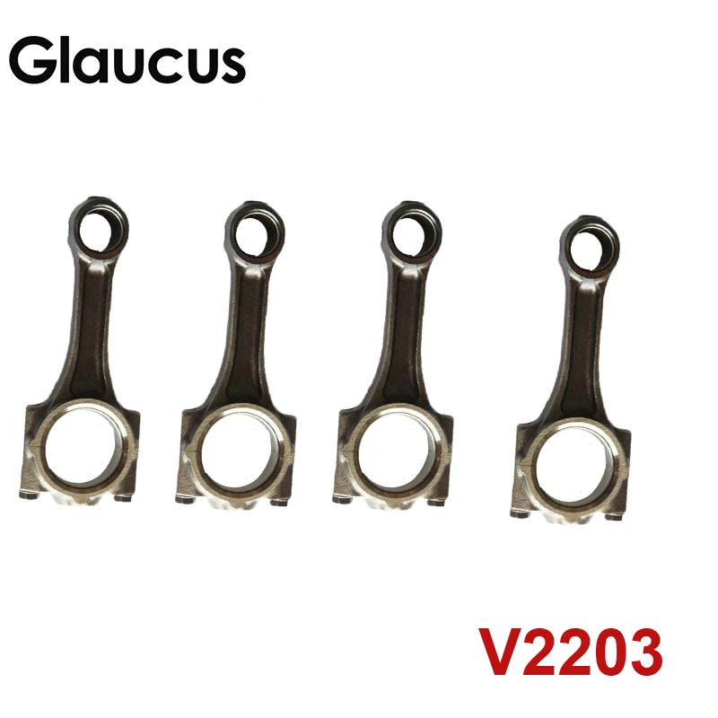 4pcs engine connecting rod conrod con rod for Kubota V2203   VT1512