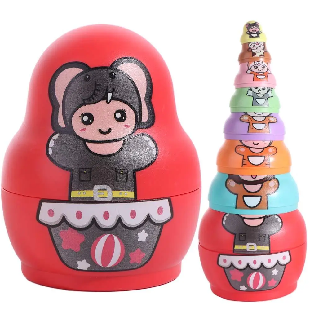 

6-слойные русские матрешки, 8-слойные игрушки с ручной росписью, матрешки, ремесло, мультяшные штабелируемые куклы ручной работы, подарки на день защиты детей