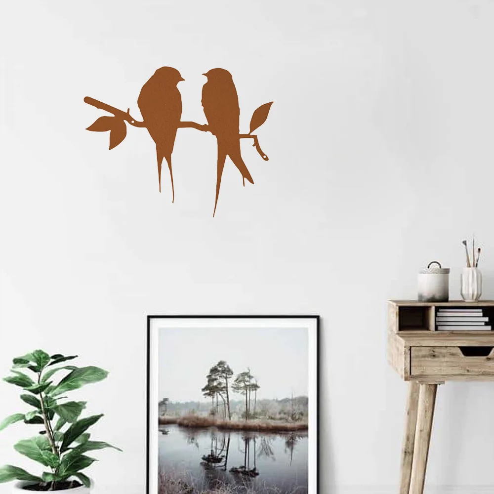 Gorgeous Bird Branch Metal Wall Decoration – Stun Your Space. Splendid for Dorms, Restaurants, Bedrooms, and Home