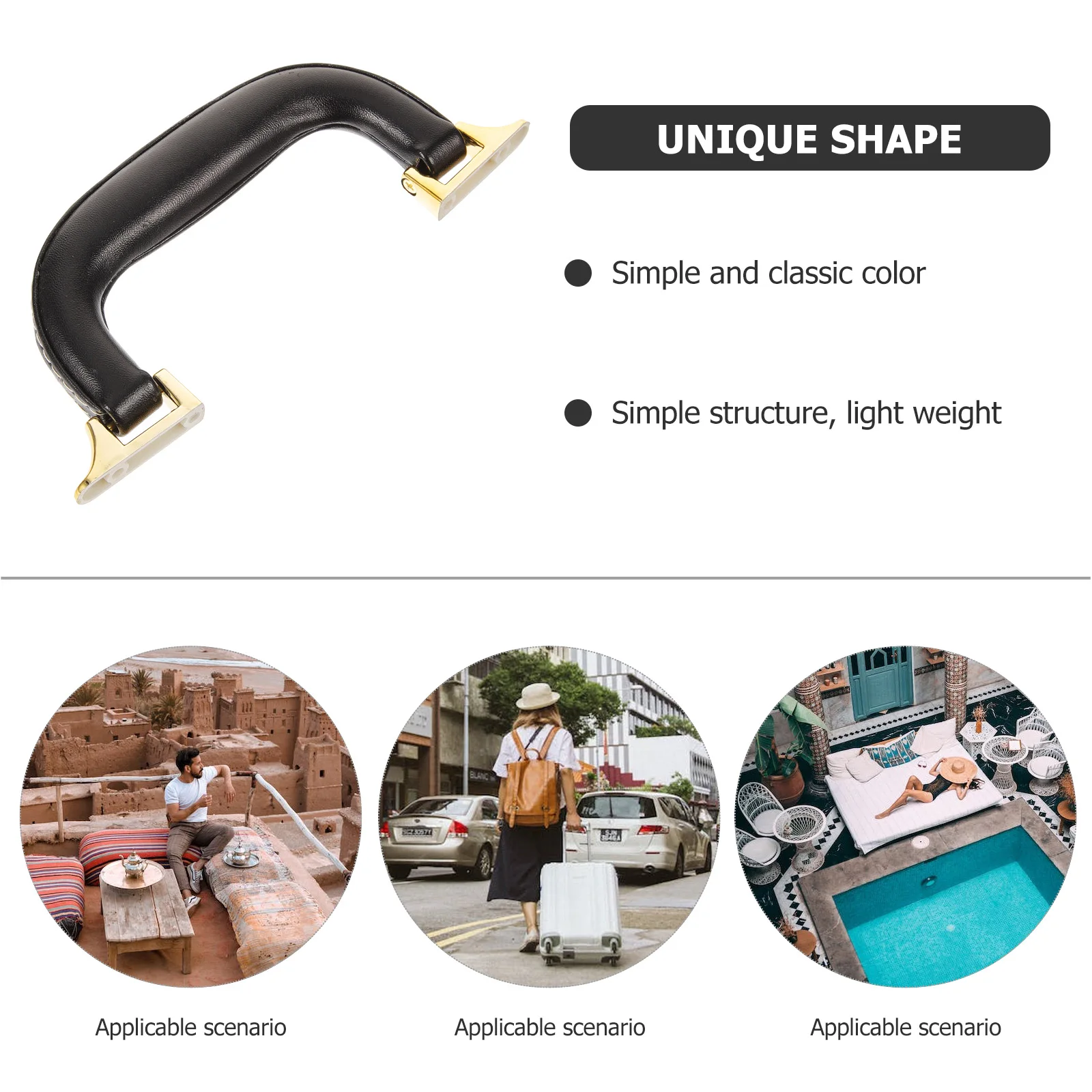 

Luggage Replacement Suitcase Grip Toolbox Handle Travel Handbag Grip Durable Comfortable Easy Install Classic