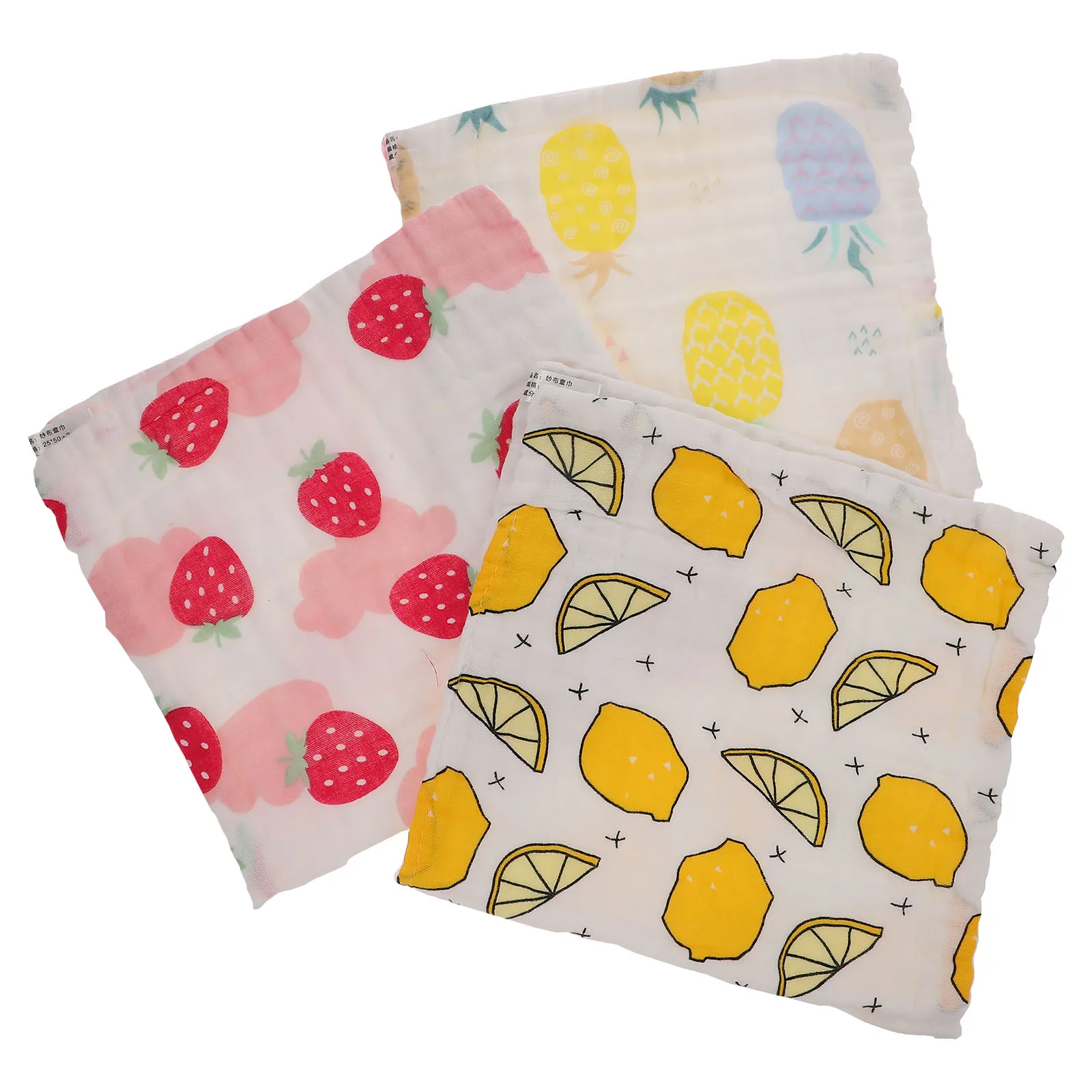 

3pcs Baby Towels Cotton Muslin Washcloths Newborn Burp Cloths Face Bath Kids Soft Absorbent Drool Cloth Gifts