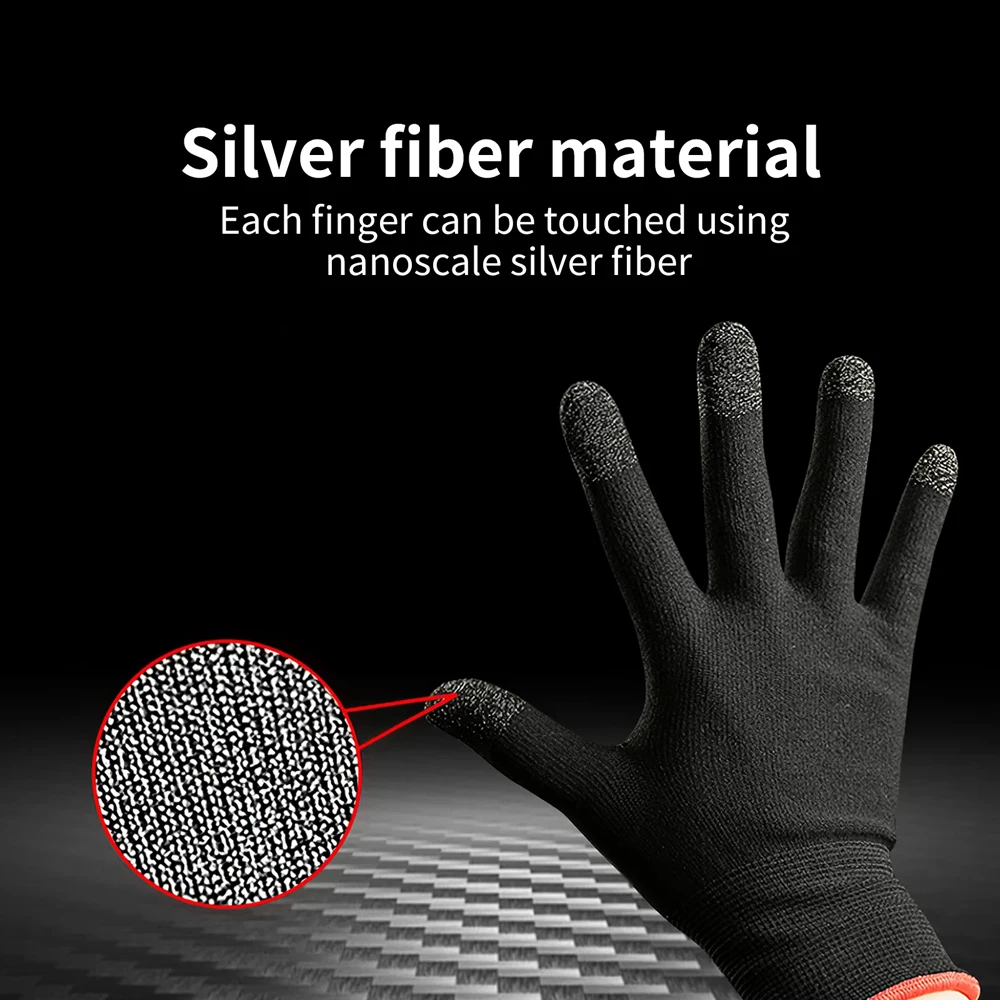 Sleeve Sensitive Touch Sweat Proof Hand Cover Gaming Finger Gloves Gaming Thumb Sleeve Game Finger Cover Fingertip Gloves