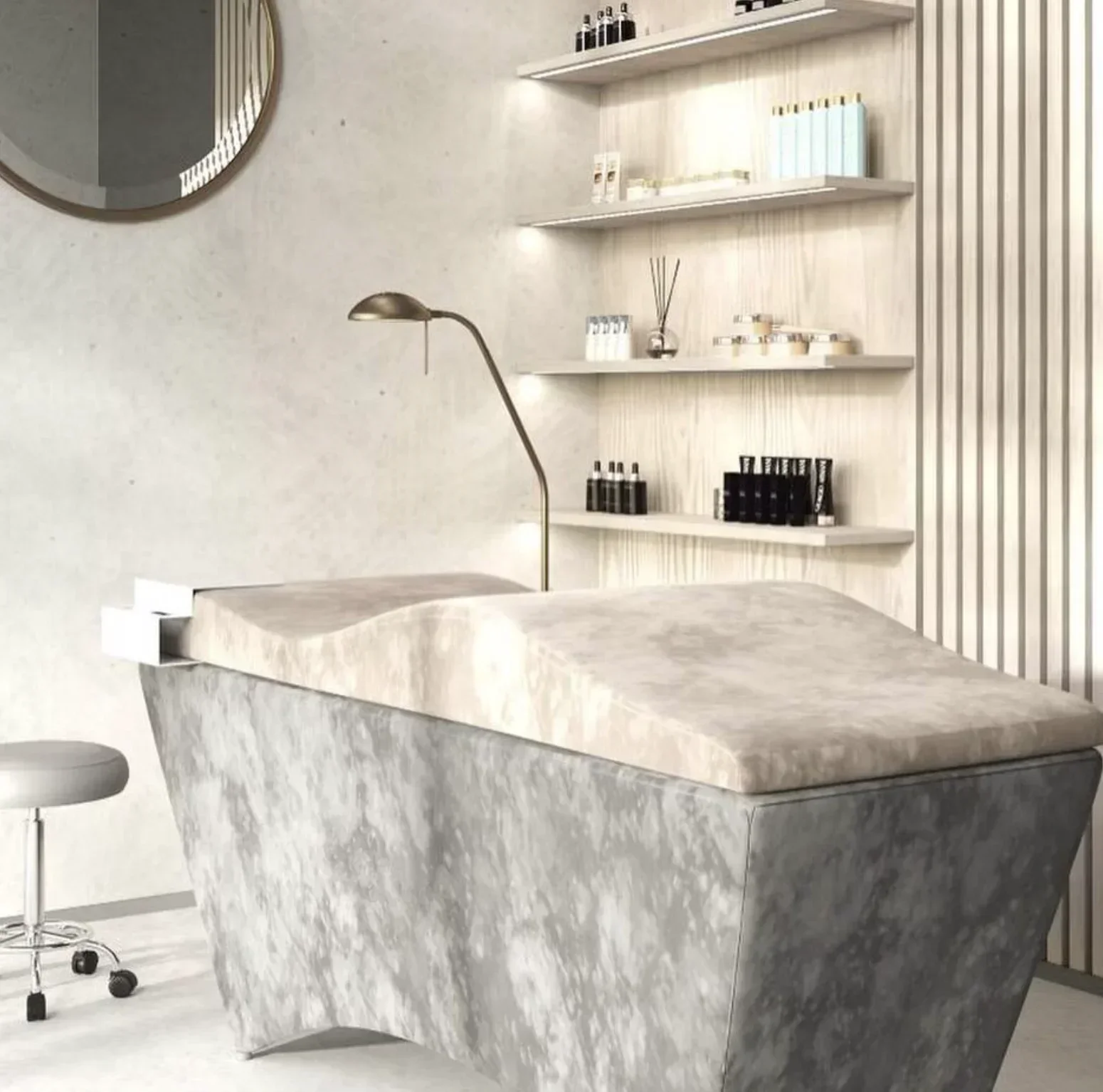 

2025Beauty Salon Lash Extension Curved Lash Bed Mattress Topper Memory Foam Beauty Mattresshigh Quality