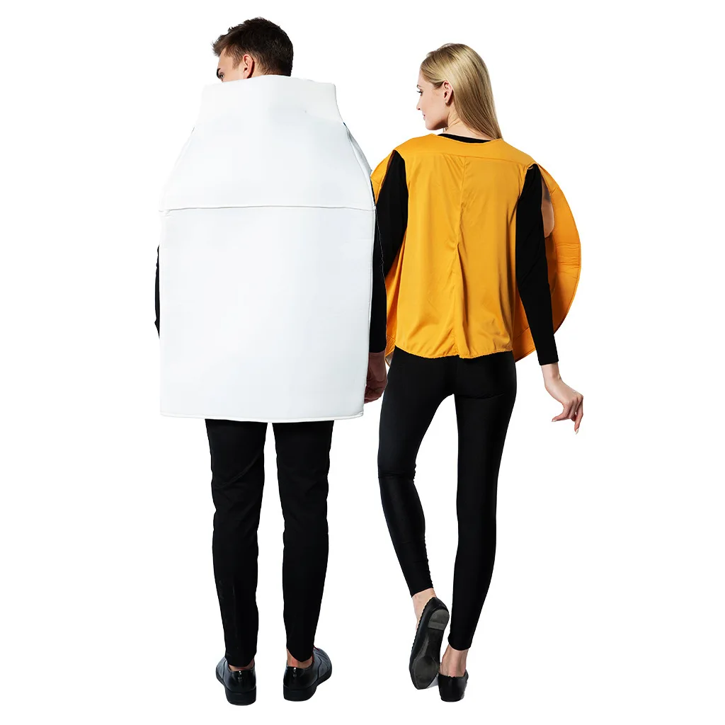 جديد loween زوجين اللعب زي الحليب كوكي مزيج مجموعة بار الاسمية مرحلة الأداء الغذاء زوجين الاسمية الزي مجموعة