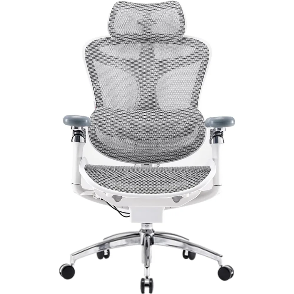 

Ergonomic Desk Chair with Ultra-Soft 6D Armrests, Adjustable Lumbar Support, and Seat Depth for Comfortable Office Seating