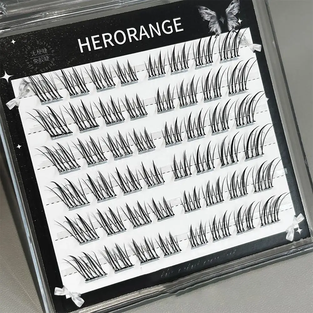 Faux-cils naturels sans colle, grappe individuelle segmentée, renards Y2k, Extension de cils moelleux, outils de maquillage