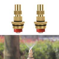 1pc/ 2pcs Irrigation Nozzle Sprinkler Misting Spray Nozzle Adjustable Watering Spray G1/2'' Male Thread Garden Spray Head