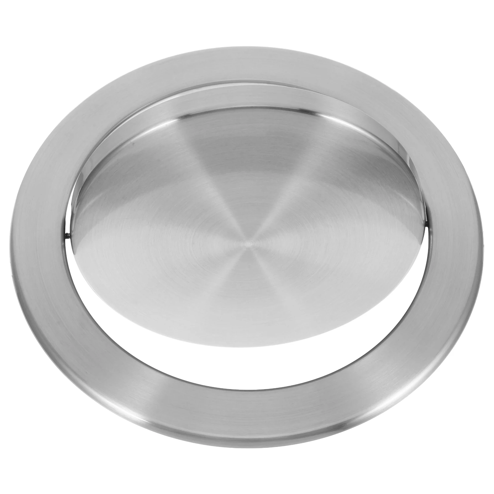 

Stainless Steel Trash Can Lid Recessed Embedded Flap Cover Kitchen Bathroom Waste Bin Replacement Grommet Metal Drain Pipe Home