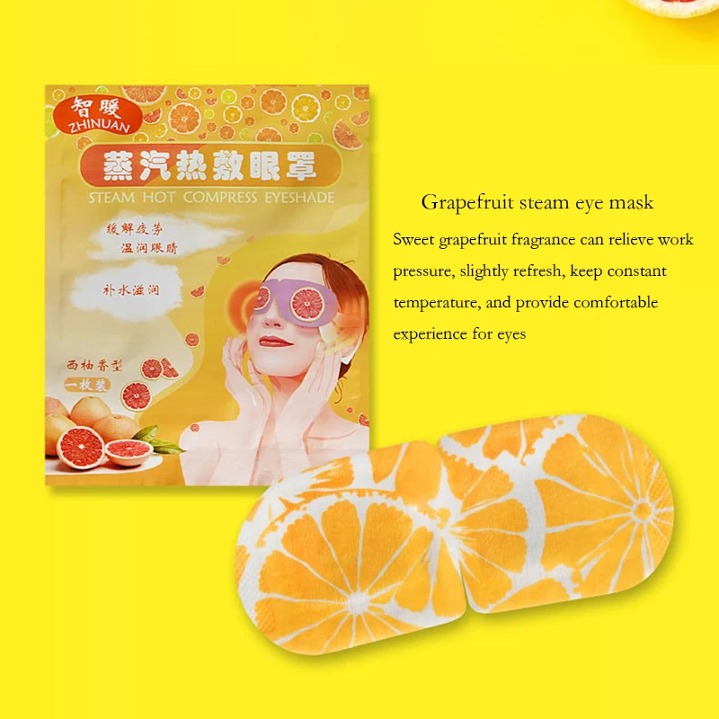 20Pcs Sleep Mask Disposable Steam Eye Mask Eyepatch Warm Eyeshade Relieve Fatigue Eyes Spa Sleep Health For Traveling Home