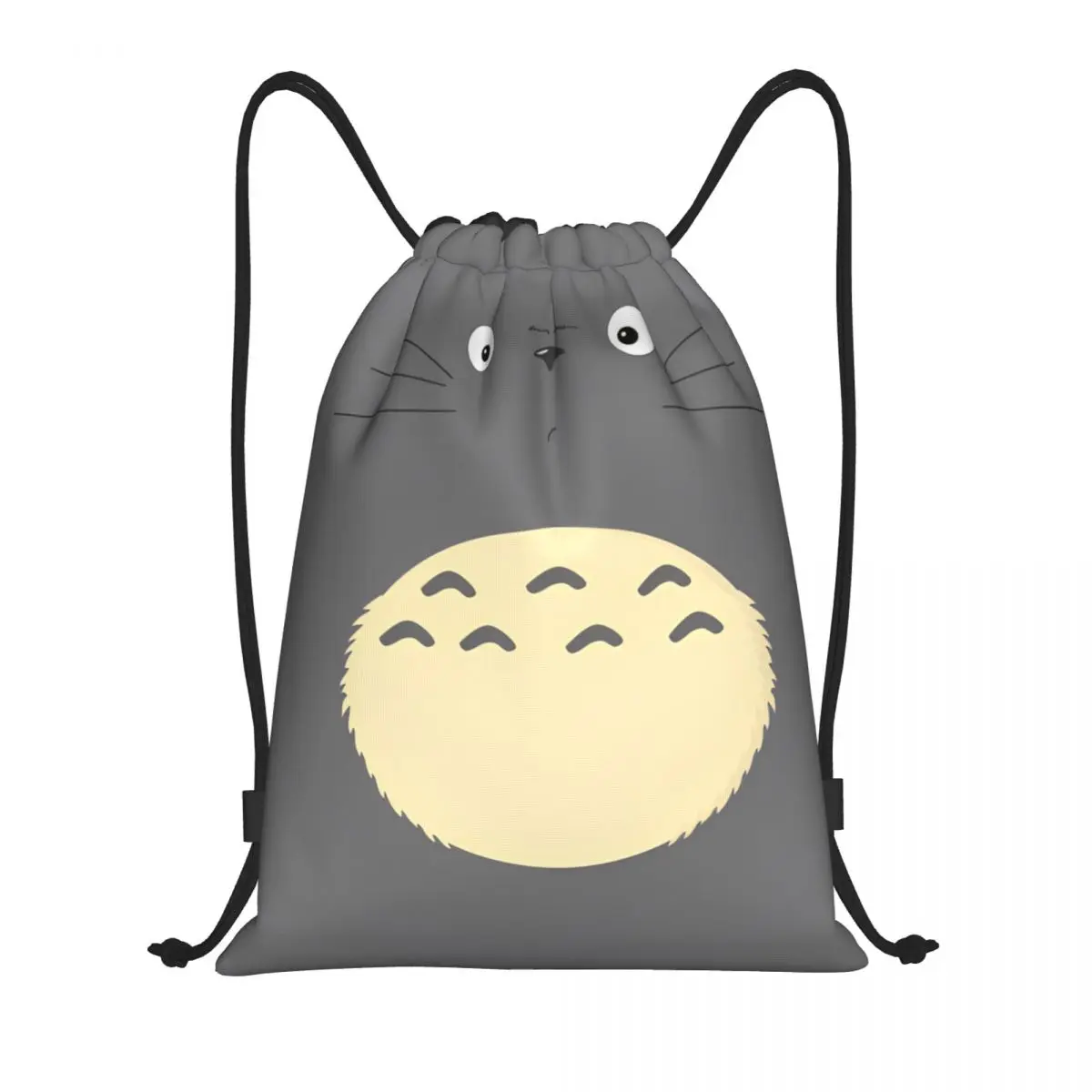 

Totoro-Miyazaki Anime Drawstring Backpack Sports Gym Sackpack String Bag for Yoga