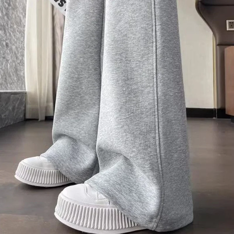 女性と女の子のためのモノクロストレートレッグパンツ,シックなスウェットパンツ,フレアパンツ,レースアップ,スリムフィット,簡潔,イン,デザイナー,春,新しい,2021