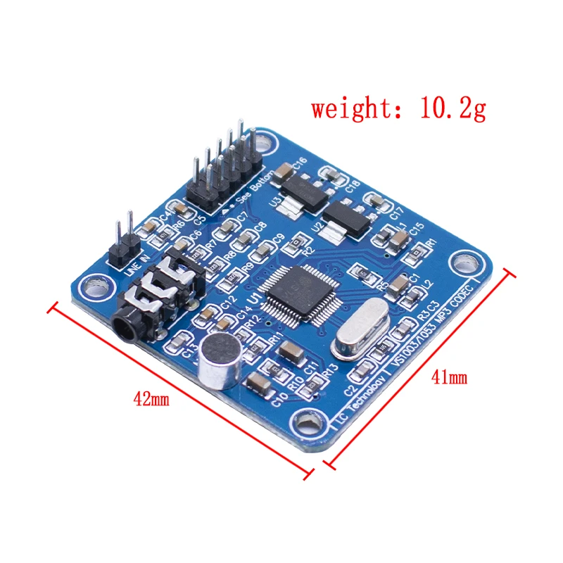 VS1003 MP3 Module VS1003B Decoding Containing Microphones STM32 Microcontroller Development Board Accessories