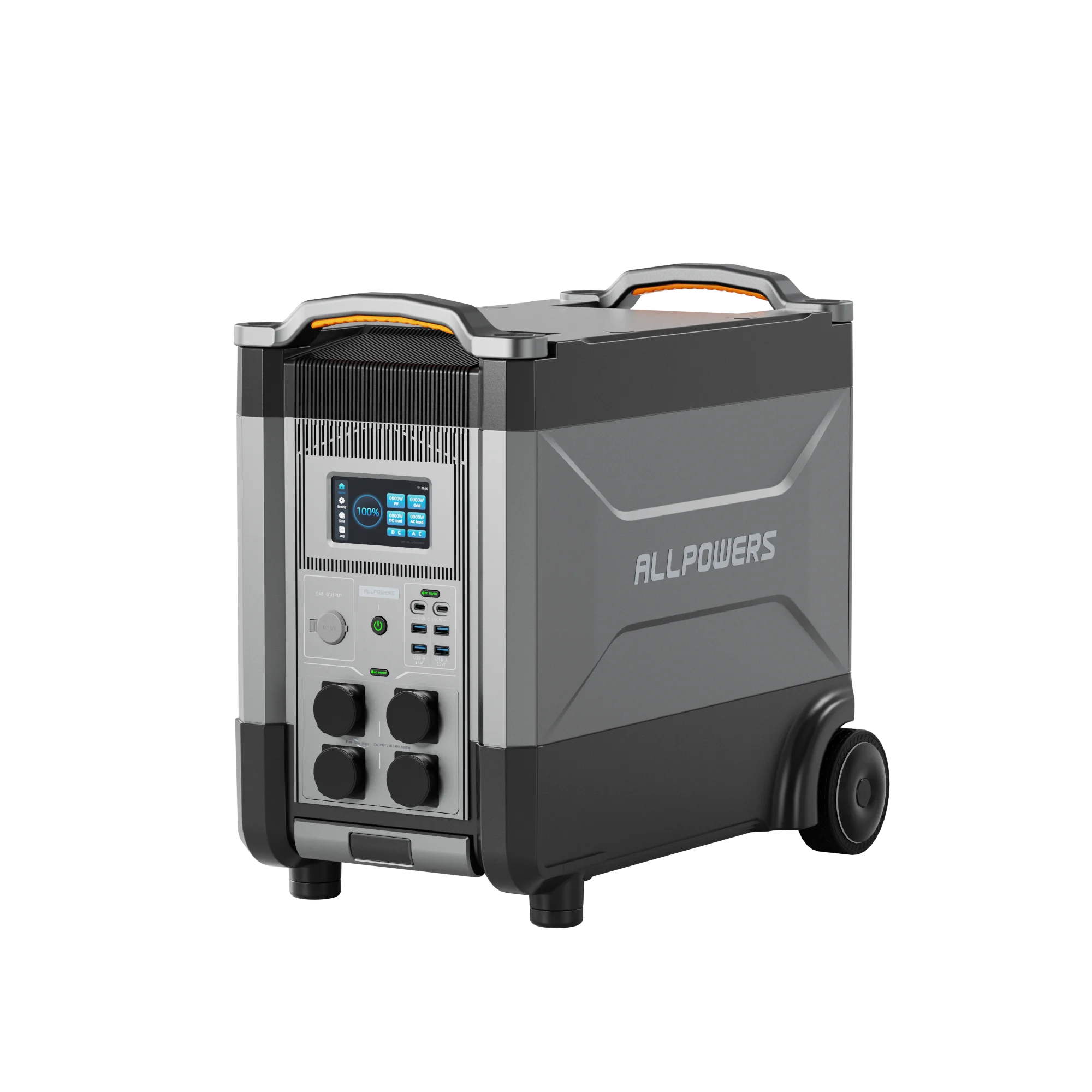 ALLPOWERS R4000 Portable Power Station LiFePO4 Battery 3456Wh Solar Generator 4000W Output for Outdoor Travel Home Use Camping