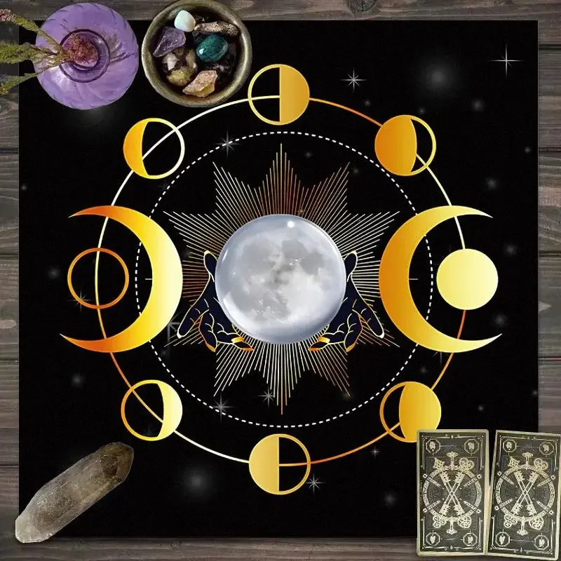 Astrology Energy Tablecloth Tree of Life Zodiac Signs Waterproof Stainless Meditation Divination Theme