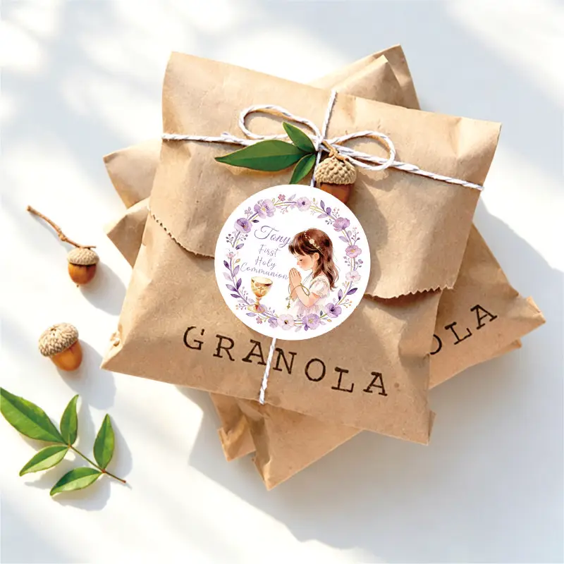 

My First Communion Sticker Boy Girl Mi Primera Comunión Favors Labels Christening & Baptism Stickers