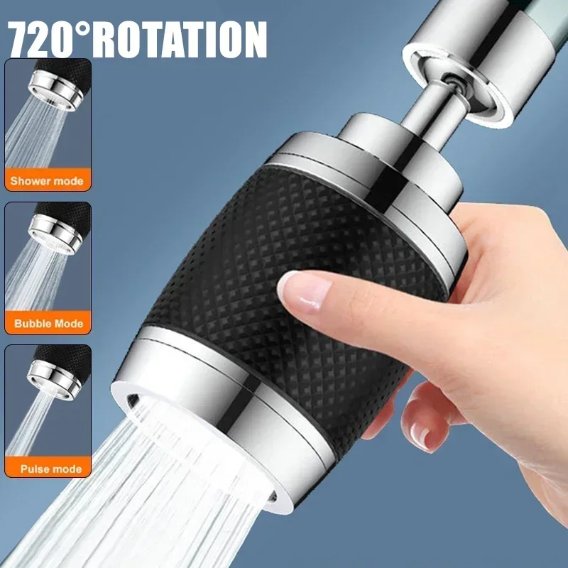 720° Swivel Kitchen Filter Faucet 3 Mode Adjustable Faucet Extender Sparkling Water Purifier Splashproof Kitchen Faucet Spout