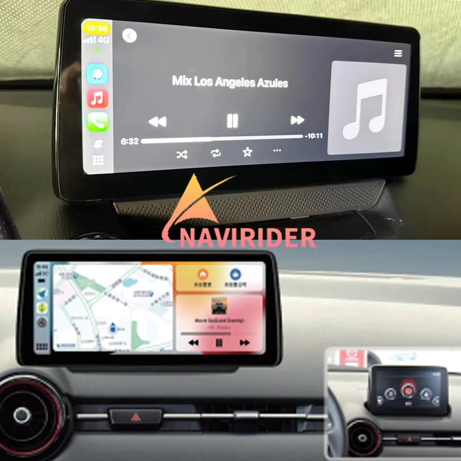 Lecteur multimédia Android 10.25 pouces pour Mazda CX-3 CX3 Mazda 2 2014 - 2020, autoradio stéréo, récepteur GPS 8 cœurs, 4G+WiFi, CarPlay, DSP