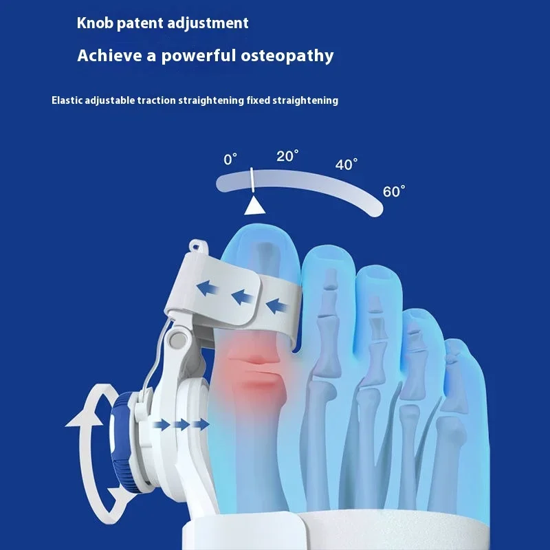 Pomo de corrección de hueso del pie grande, artefacto de metamorfosis del pulgar Valgus, ajuste cómodo e indoloro para adultos