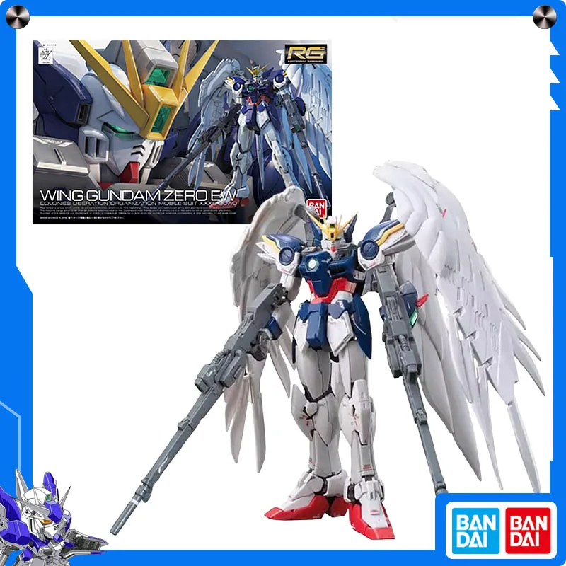 

Оригинальная собранная модель Bandai Gundam RG, фигурка 1/144 RG Wing Gundam Zero EW, модель, театральная версия, новогодний праздничный подарок