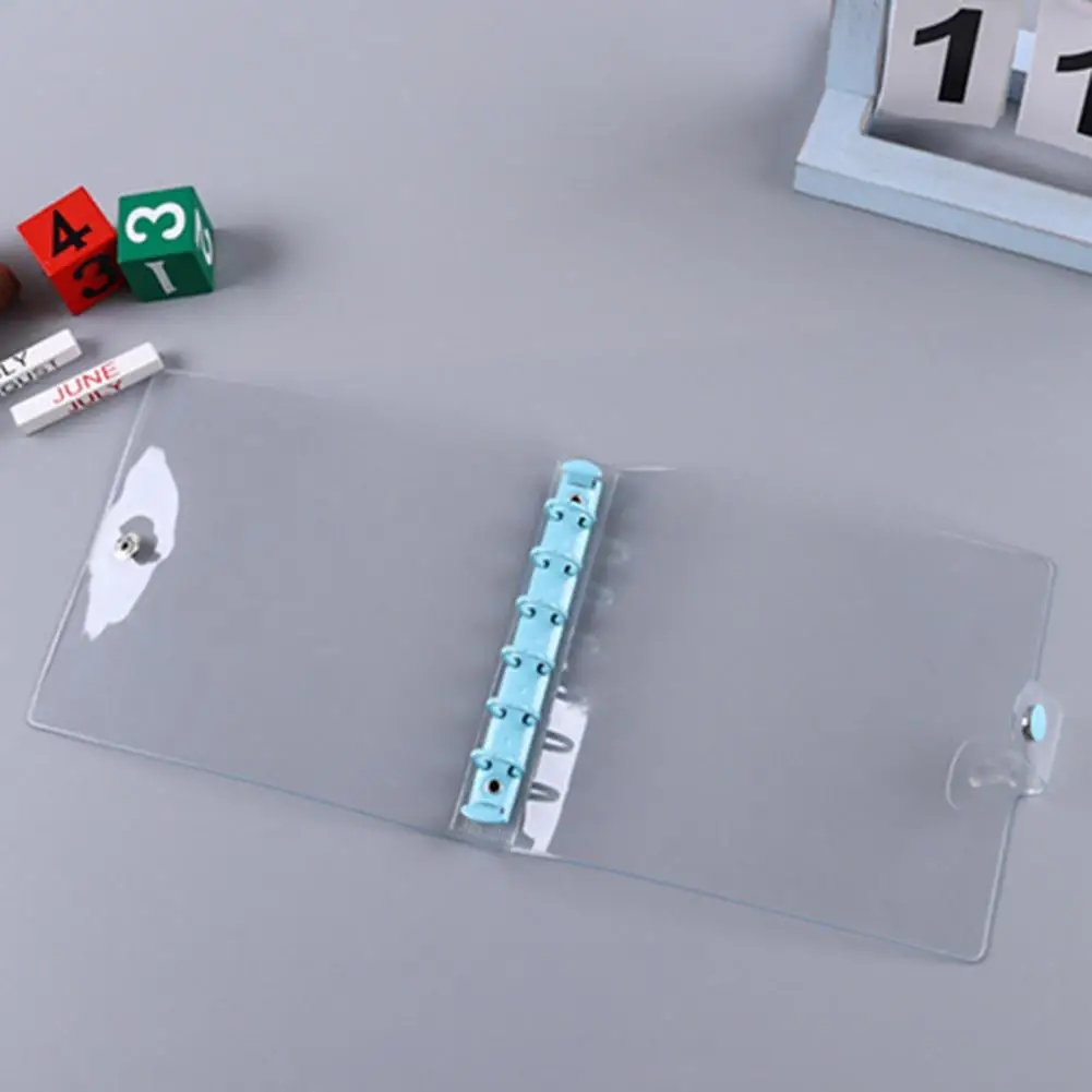 Carpeta de Pvc con purpurina para estudiantes y viajeros, estuche impermeable A6, cuaderno suave con cubierta de oro rosa, suministros escolares de oficina, A6