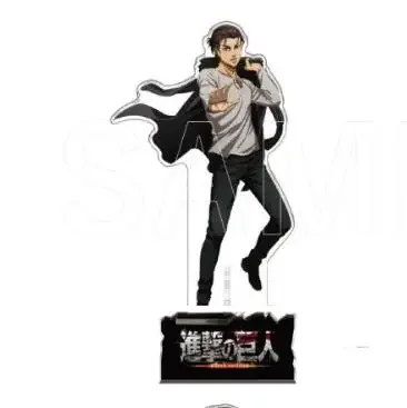 Anime Hanji Zoe Mikasa Ackerman Levi Eren Yeager Acrylic Stand Doll Game Figure Model Plate Cosplay Toy for Gift