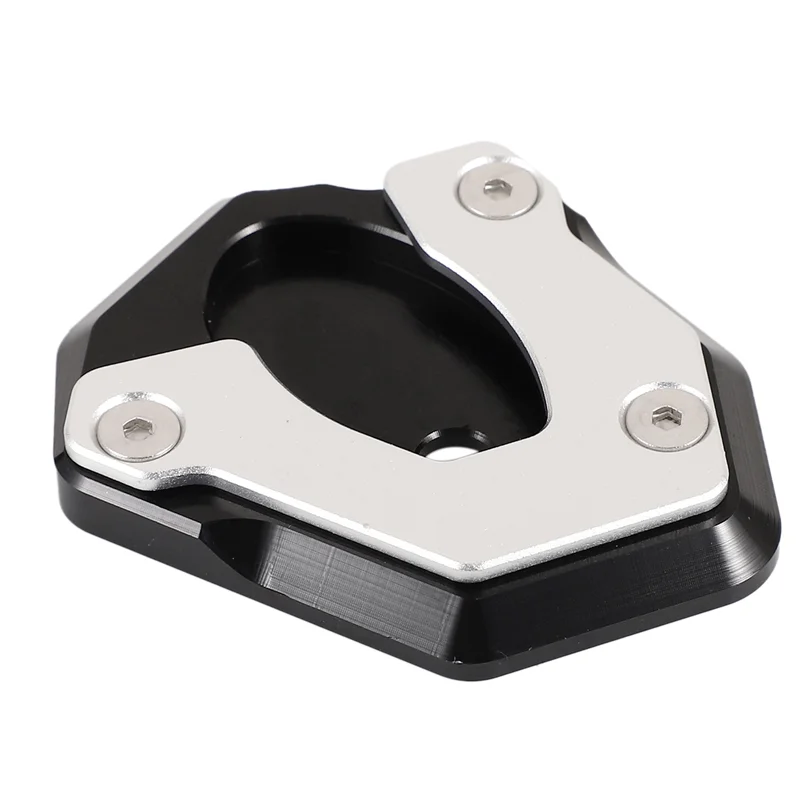 

3X Motorcycle Kickstand Foot Side Stand Extension Pad Support Plate For Kawasaki Z400 Z650 Z900 Ninja 250/300 650(Black)