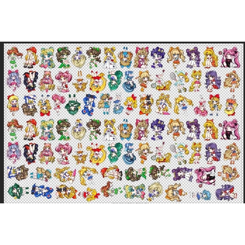 Japanese Animation Beautiful Girl Series Acrylic Collections Handmade DIY Accessories Materials Ornaments Keychain Pendants