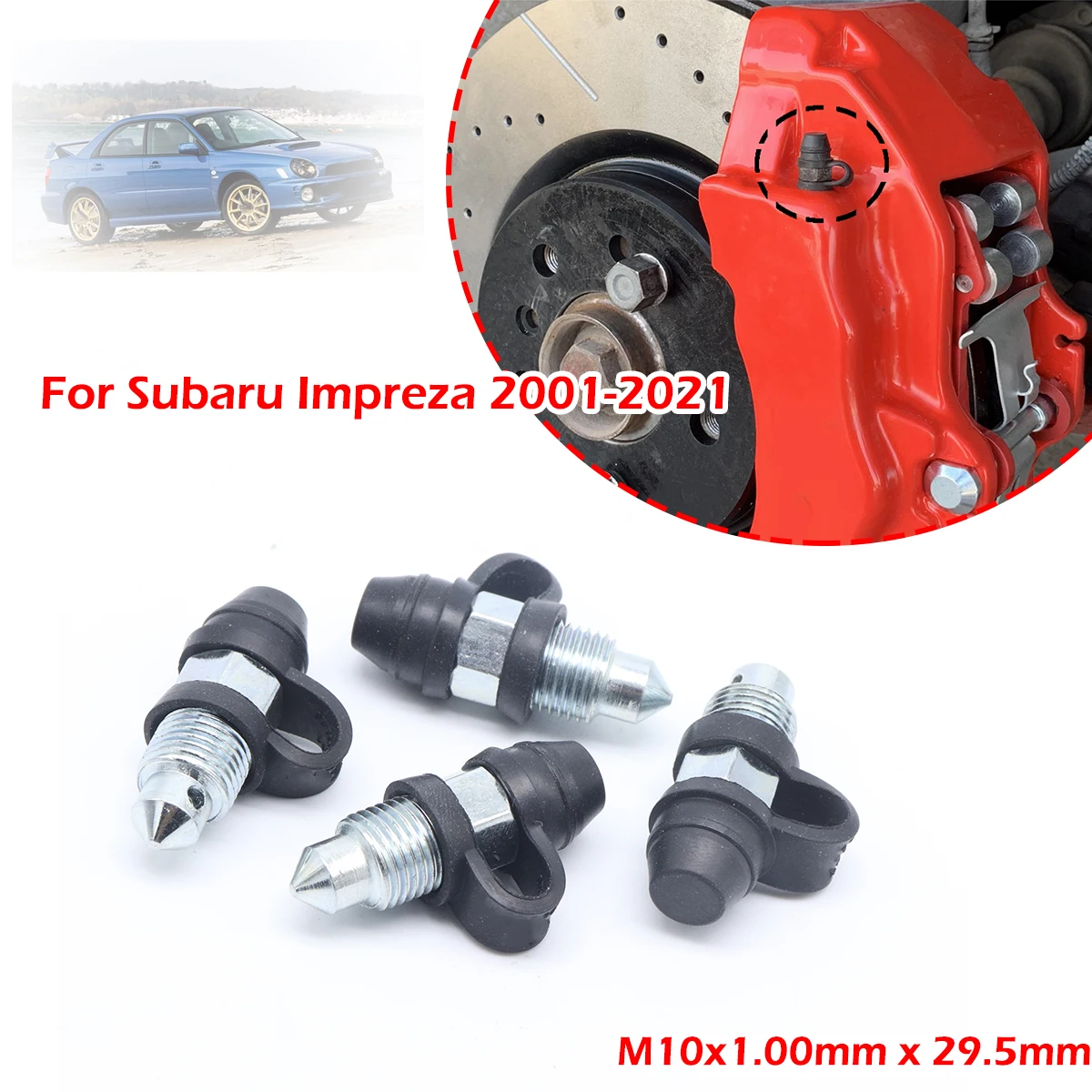 

Задний левый и правый тормозной суппорт, прокачки ниппеля, пылезащитный чехол для Subaru Impreza 2001-2021, крышка насоса, комплект клапанов для прокачки слива масла