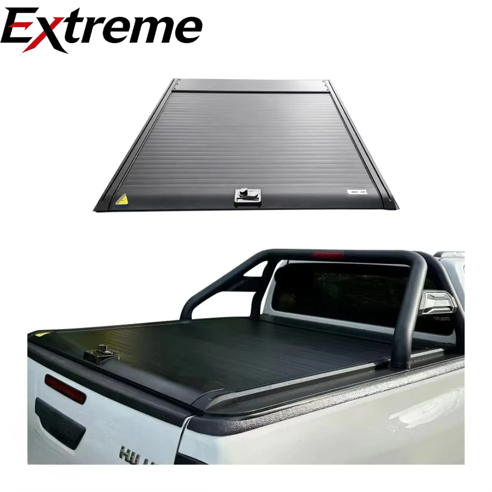 

4x4 Pickup Truck Accessory Retractable Folding Roll-Up Waterproof Aluminium Hard Type Roller Shutter Lid Tonneau Cover for