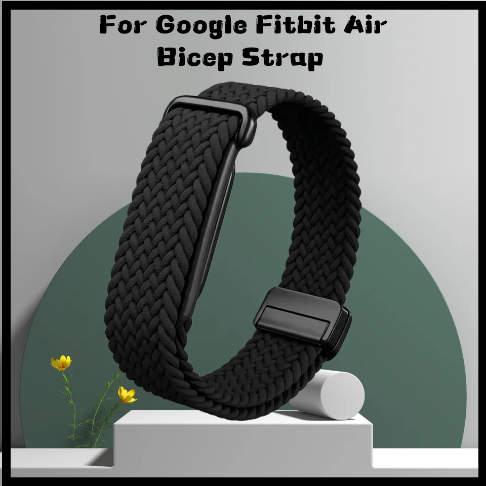 Braided Nylon Replacement Strap For Google Fitbit Air Magnetic Buckle Wrist Bicep Armband Fitness Tracker Accessories